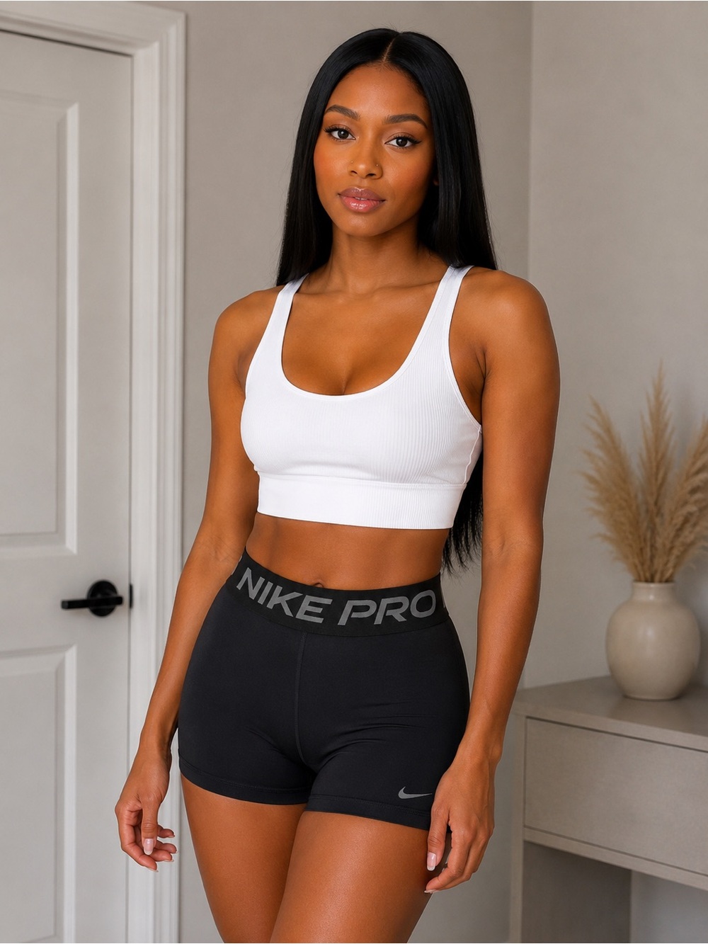 Nike Black High-Waist Pro Bike Shorts